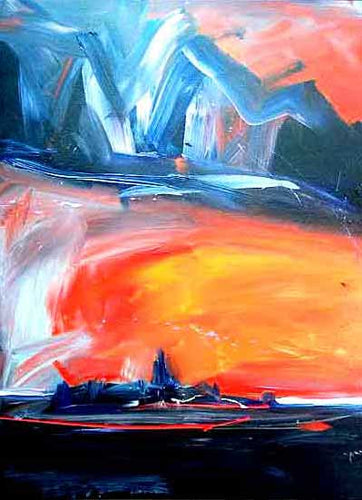 I'm Still In The In Between - Original Painting by Ryan Hopkins