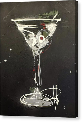 Black Martini I - Canvas Print