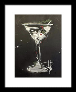 Black Martini I - Framed Print