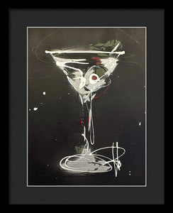 Black Martini I - Framed Print