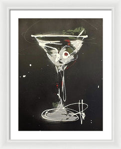 Black Martini I - Framed Print