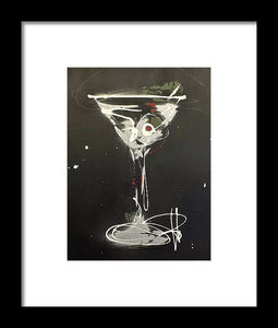 Black Martini I - Framed Print