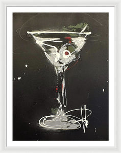 Black Martini I - Framed Print