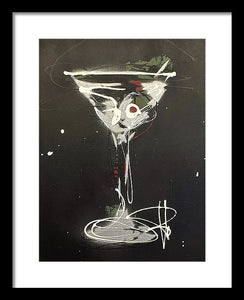 Black Martini I - Framed Print