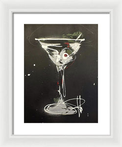 Black Martini I - Framed Print