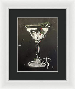 Black Martini I - Framed Print