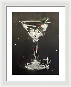 Black Martini I - Framed Print