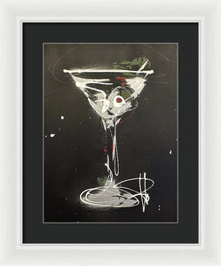 Black Martini I - Framed Print