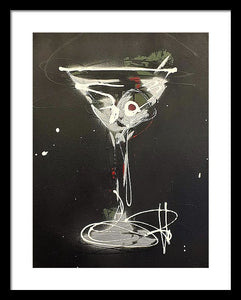 Black Martini I - Framed Print