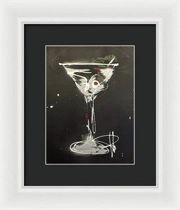 Black Martini I - Framed Print