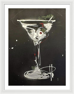 Black Martini I - Framed Print