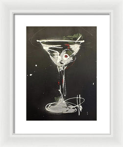 Black Martini I - Framed Print