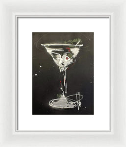 Black Martini I - Framed Print