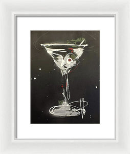 Black Martini I - Framed Print