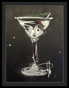 Black Martini I - Framed Print