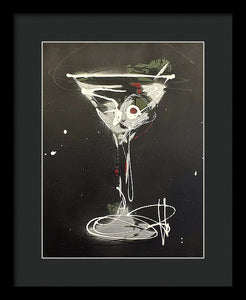 Black Martini I - Framed Print