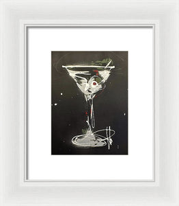 Black Martini I - Framed Print