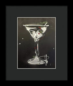 Black Martini I - Framed Print