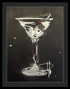 Black Martini I - Framed Print