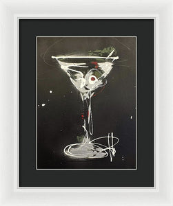 Black Martini I - Framed Print