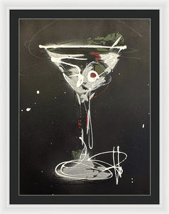 Black Martini I - Framed Print