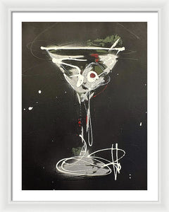 Black Martini I - Framed Print