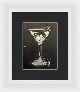 Black Martini I - Framed Print