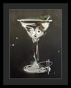 Black Martini I - Framed Print