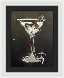 Black Martini I - Framed Print