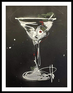 Black Martini I - Framed Print