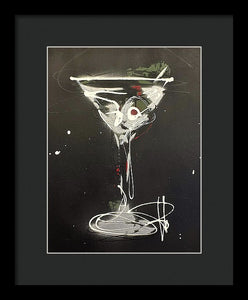 Black Martini I - Framed Print