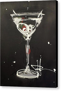 Black Martini II - Canvas Print