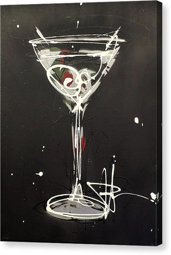 Black Martini II - Canvas Print