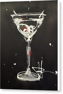 Black Martini II - Canvas Print