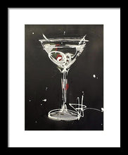 Load image into Gallery viewer, Black Martini II - Framed Print