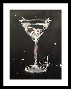 Black Martini II - Framed Print