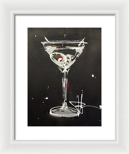 Black Martini II - Framed Print