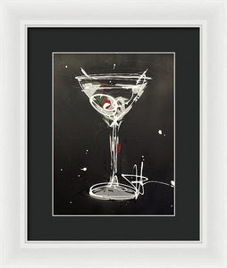 Black Martini II - Framed Print