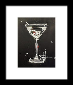 Black Martini II - Framed Print