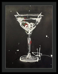 Black Martini II - Framed Print