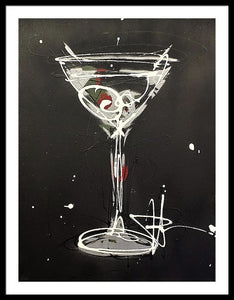 Black Martini II - Framed Print