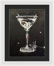 Load image into Gallery viewer, Black Martini II - Framed Print