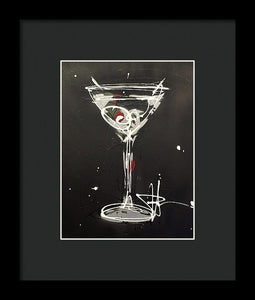 Black Martini II - Framed Print