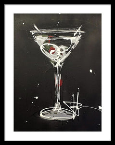 Black Martini II - Framed Print