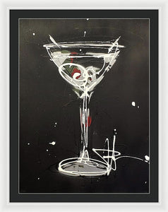 Black Martini II - Framed Print