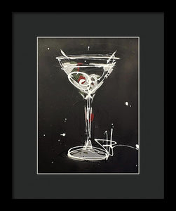 Black Martini II - Framed Print