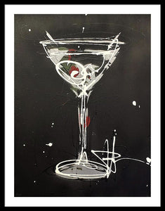 Black Martini II - Framed Print