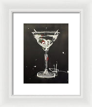 Load image into Gallery viewer, Black Martini II - Framed Print