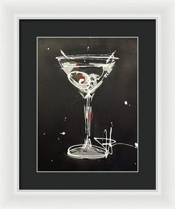 Black Martini II - Framed Print