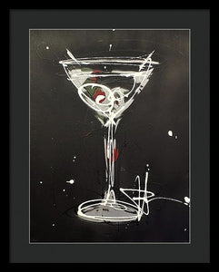 Black Martini II - Framed Print